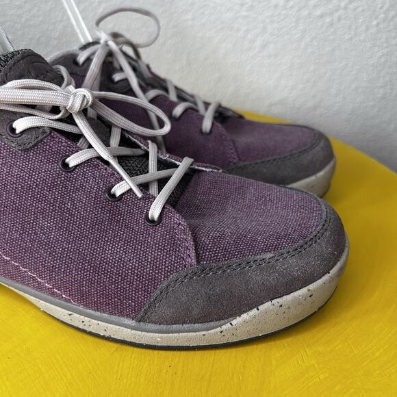 Chaco Sneakers Rum Raisin Canvas Low Top Lace Hiking Shoes Trainers Womens 7.5 - Picture 7 of 16